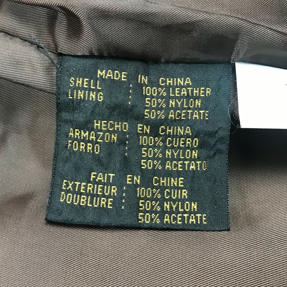 Otello Pelle Leather Full Zip Vest w Pockets - Picture 13 of 13